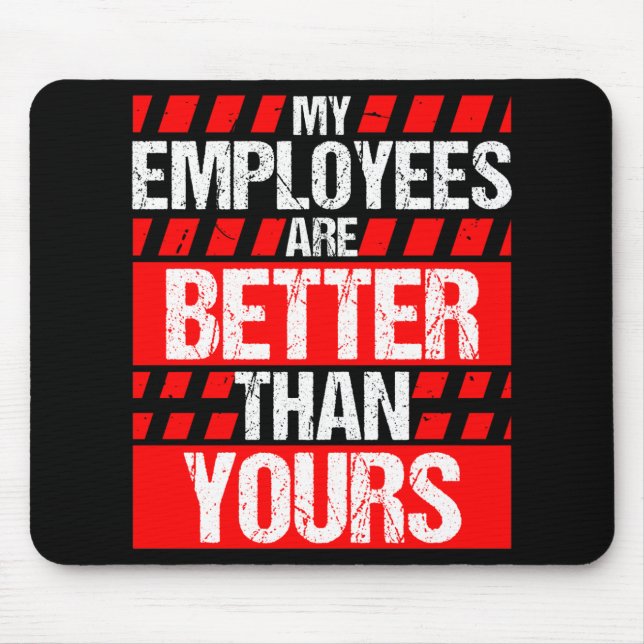 Mousepad Chefe Dotado Empregados Melhor Dia do Chefe (Frente)
