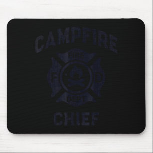Mousepad Chefe engraçado da fogueira diretor da equipe do a