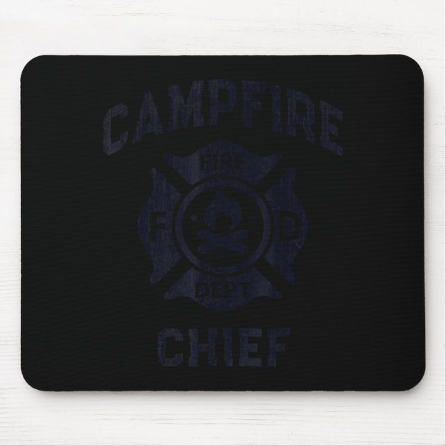 Mousepad Chefe engraçado da fogueira diretor da equipe do a (Frente)