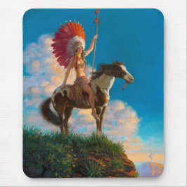 Mousepad Chefe Indígena Nativo Americano das Chieftess