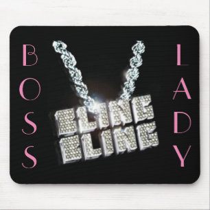Mousepad Chefe Lady Bling Bling