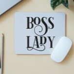 Mousepad Chefe Lady Office Work Humor<br><div class="desc">Este design foi criado através da arte digital. Pode ser personalizado na área fornecer ou personalizar escolhendo o clique para personalizar mais opções e alterando o nome, as iniciais ou as palavras. Você também pode alterar a cor e o estilo do texto ou excluir o texto de um design de...</div>