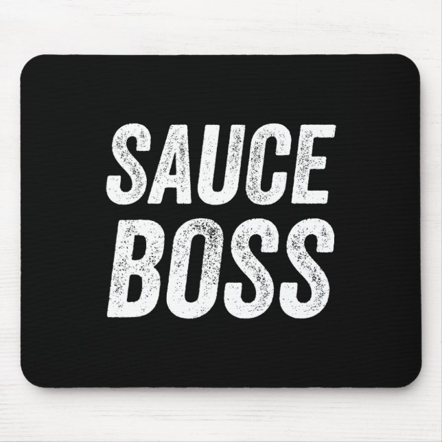 Mousepad Chefe Molho Chefe Churrasco Cozinheiro Humor  (Frente)