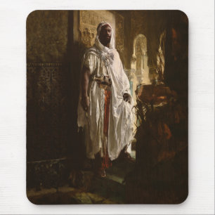 Mousepad Chefe Mourisco Pintura Africana Retrato Artístico