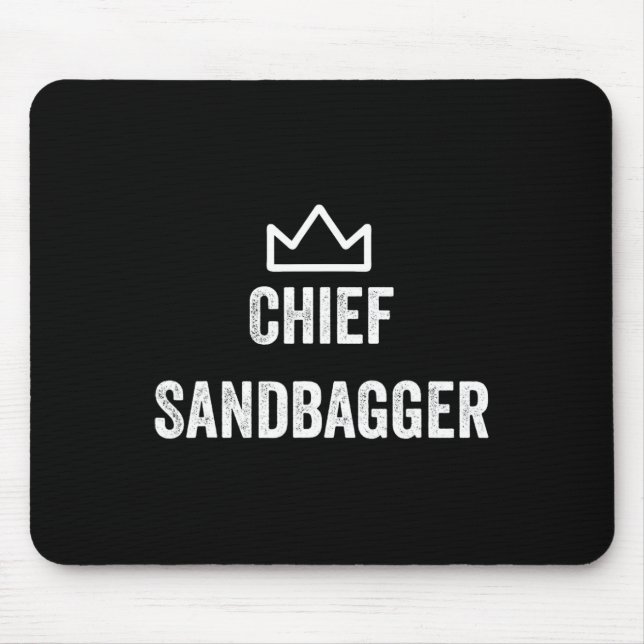 Mousepad Chefe Sandbagger Gift Para Golf Meme Bjj Chess San (Frente)