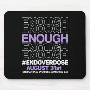 Mousepad Chega Acabar Com Overdose Internacional Dia de Con