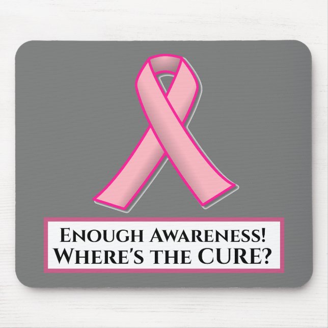 Mousepad Chega de consciência! Onde está a CURE? Pad do mou (Frente)