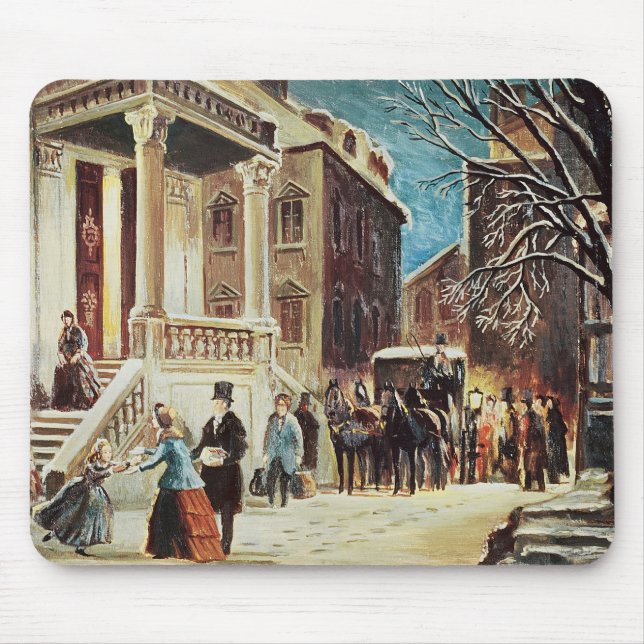 Mousepad Chegada na festa de Natal (Frente)