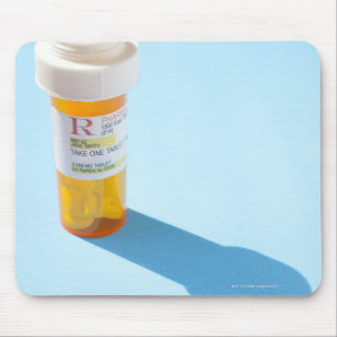 Mousepad Cheio da garrafa de comprimido da medicamentação