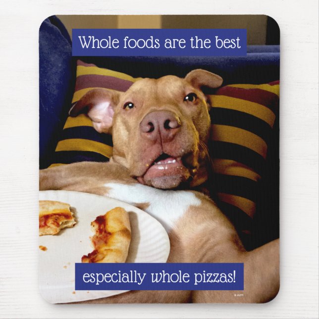 Mousepad Cheio De Cães De Pizza (Frente)
