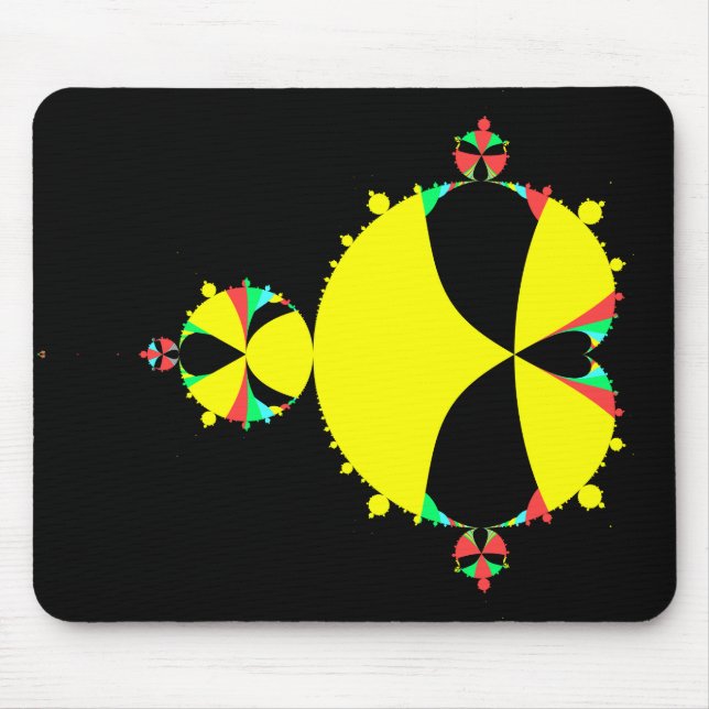 Mousepad Cheio do mandelbrot set pop art (Frente)