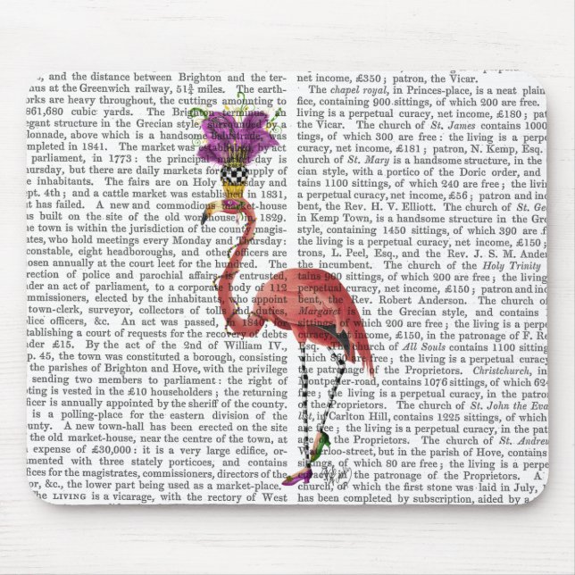 Mousepad Cheio Mardi Gras Flamingo (Frente)