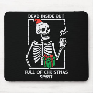 Mousepad Cheio morto Dentro Espírito Natal Esqueleto Xmas W
