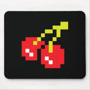 Mousepad Cherries 80s Vídeo Game Halloween Figurume Easy Gr