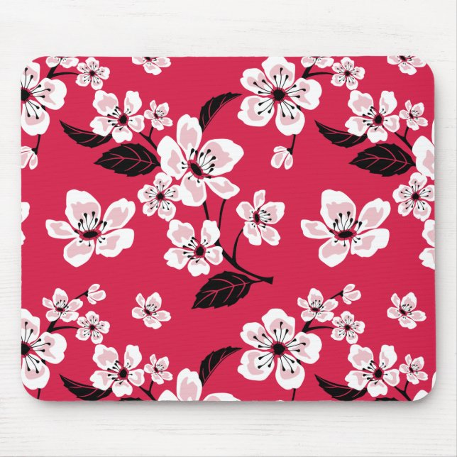MOUSEPAD CHERRY BLOSSOM - SAKURA (VERMELHO) (Frente)