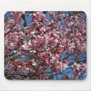 Mousepad Cherry Blossoms e Blue Sky Primavera Floral