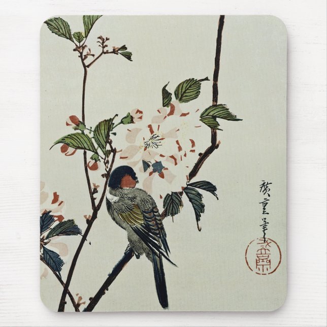 Mousepad Cherry Blossoms e Small Bird (Frente)