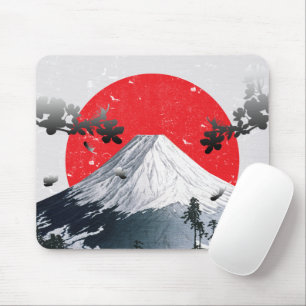 Mousepad Cherry Blossoms Monte Fuji Japão