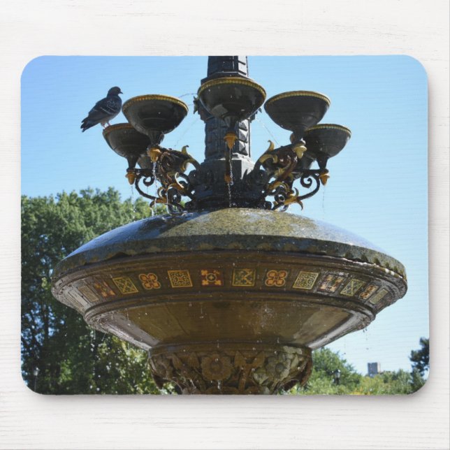 Mousepad Cherry Hill Fountain Central Park Fotografia NYC (Frente)