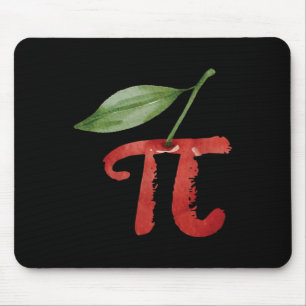 Mousepad Cherry Pi Day Funny Pie Cherries 3.14 Ciência Humo