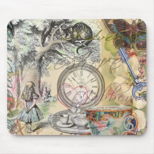 Mousepad Cheshire Cat Alice Wonderland Classic (Frente)