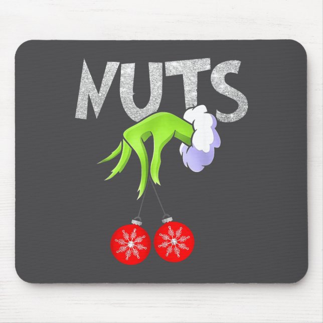 Mousepad Chest Nuts Matching Chestnuts Christmas Snow Coupl (Frente)