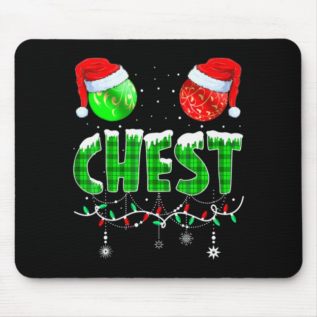 Mousepad Chestnuts Matching Family Funny Chest Nuts Christm (Frente)