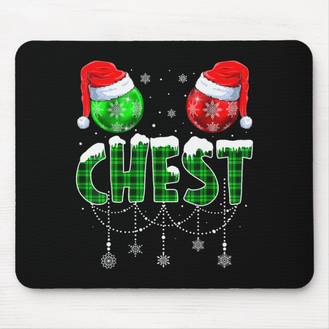 Mousepad Chestnuts Matching Family Funny Chest Nuts Christm (Frente)