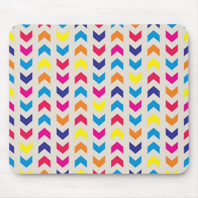 Mousepad Chevron asteca colorido (Frente)