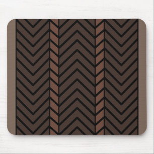 Mousepad Chevron Pattern Brown