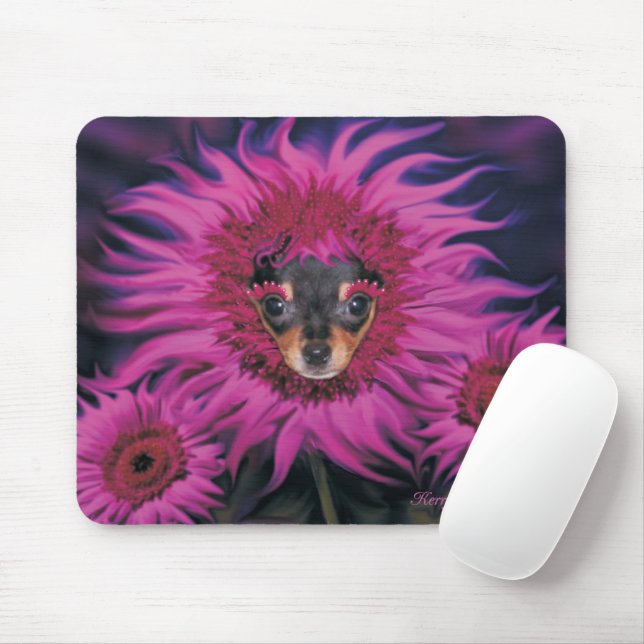 Mousepad Chhuahua Puppy Flor Flor Pino Pino (Com mouse)