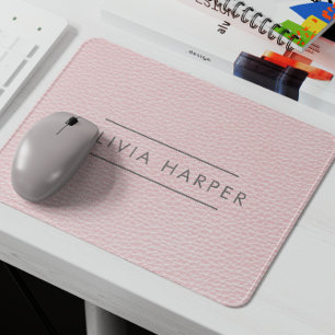Mousepad Chic Blush   Mínimo de Leather Look
