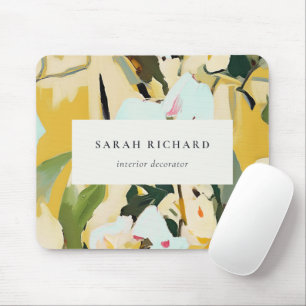 Mousepad Chic Boho Amarelo Colorido Ochre Pintado