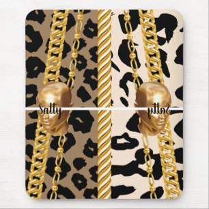 Mousepad Chic Ouro Wild Luxurious na moda Girly Bday