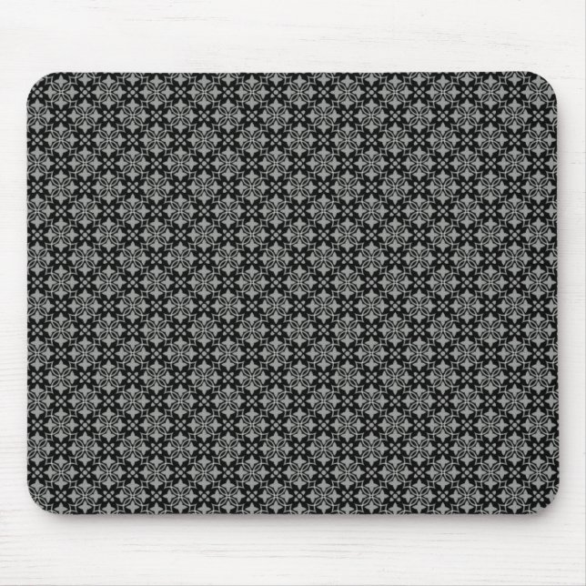 Mousepad Chic Preto e Cinza (Frente)