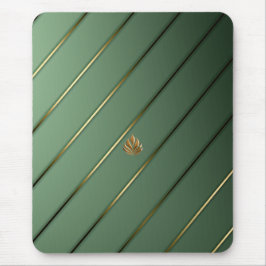 Mousepad Chic Sage Green & Dourado