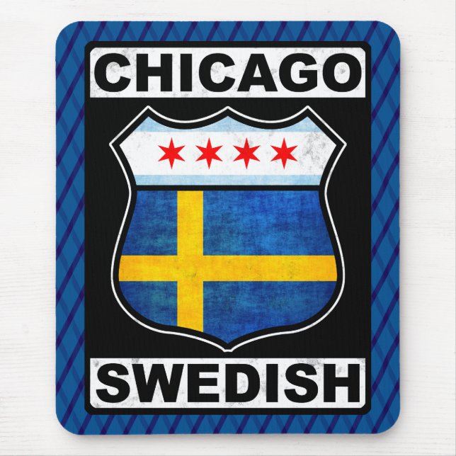 Mousepad Chicago American Mousemat (Frente)