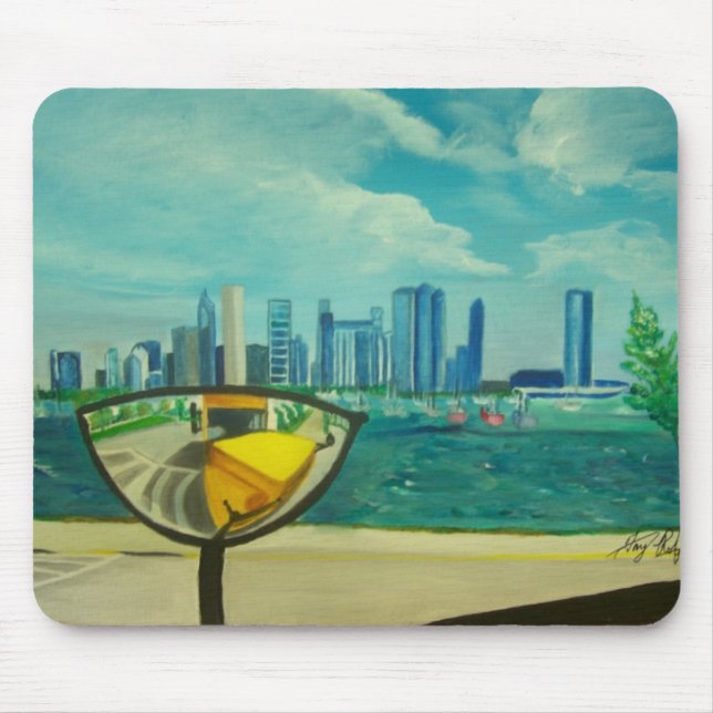 Mousepad Chicago através dos cateyes (Frente)