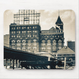 Mousepad Chicago Central Rail Yards Depot ICR 1960
