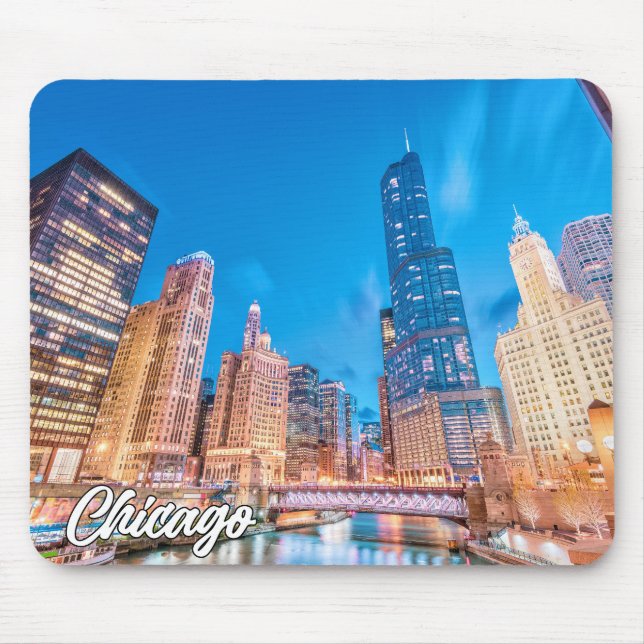 Mousepad Chicago, Illinois, Estados Unidos (Frente)
