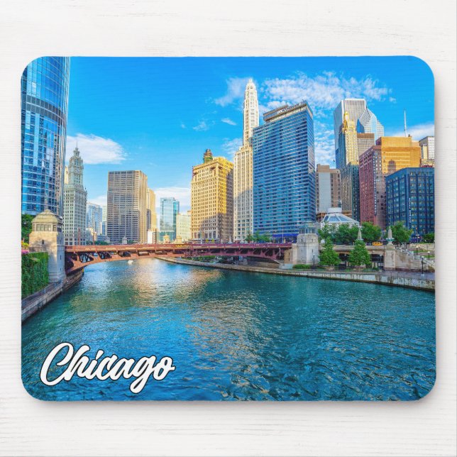 Mousepad Chicago, Illinois, Estados Unidos (Frente)