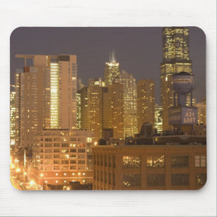 Mousepad Chicago, Illinois, Skyline de West Loop em