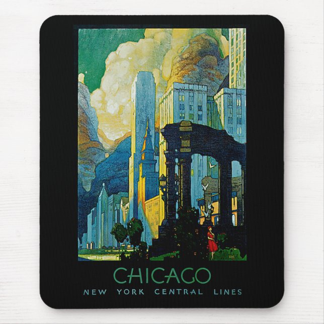 Mousepad Chicago ~ Linhas Centrais de Nova York (Frente)
