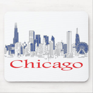 Mousepad Chicago-Skyline