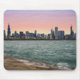 Mousepad Chicago Skyline Painterly