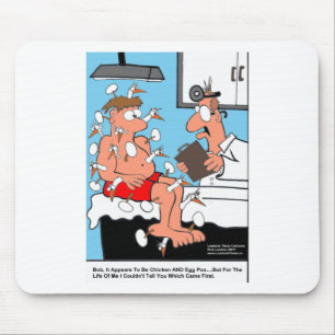 Mousepad Chicken & Egg Pox Funny Medical Gifts & Cards