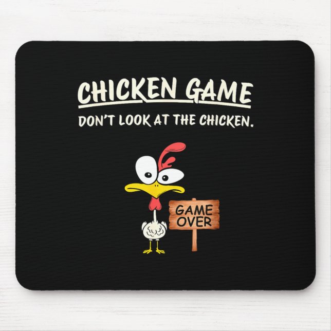 Mousepad Chicken Game Don't Look At The Chicken Funny Chick (Frente)