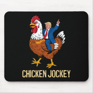 Mousepad Chicken Jockey Trump Engraçado Memória 6