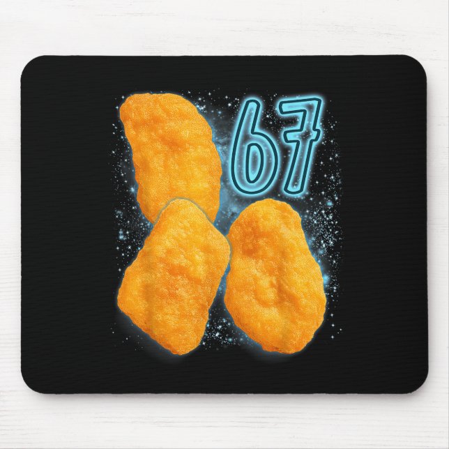 Mousepad Chicken Nugget Lover 67 Meme Six Seven Fried Chick (Frente)