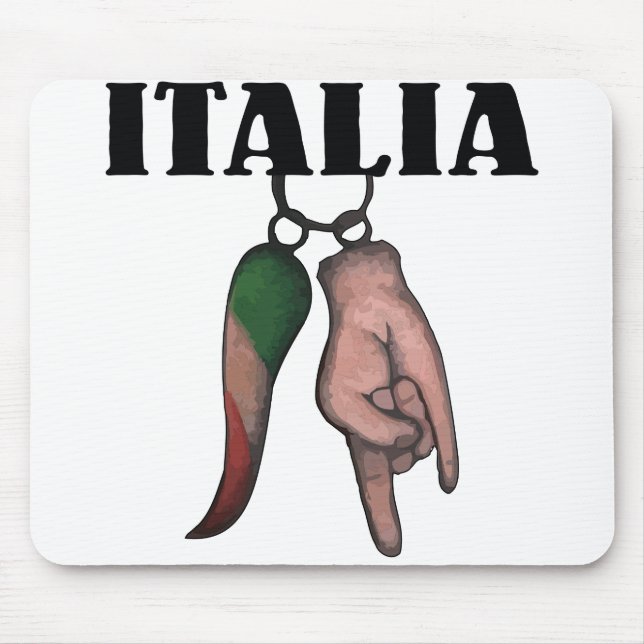 MOUSEPAD CHIFRE ITALIANO COM OLHO MAU, CORNO (Frente)